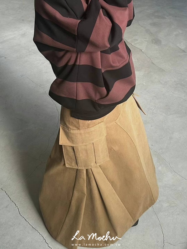 立體口袋工作傘裙